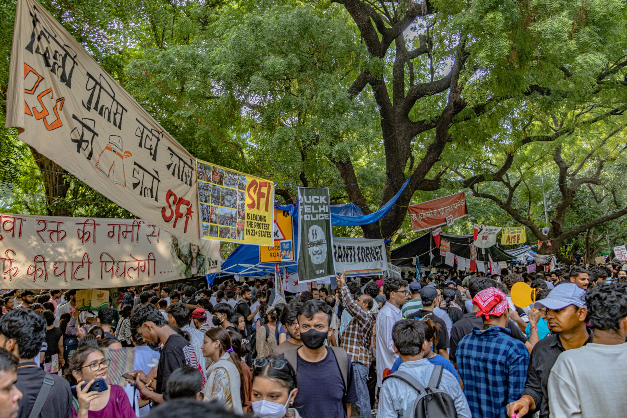 delhi protest